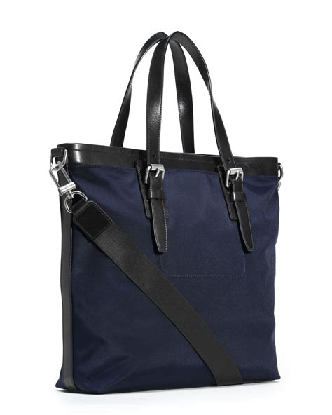 michael kors navy nylon tote|Michael Kors small nylon tote.